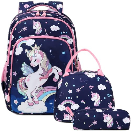 Jumpopack Cartables Primaire Fille Sacs à Dos pour Enfant Scolaires Sac à Dos d'école Sac A Dos Enfants Fille Sets de Sacs Scolaires
