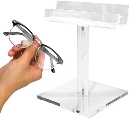 Soporte de exhibición para gafas de sol, soporte de exhibición escalonado transparente, elevadores de acrílico, soporte para encimera de tocador, soporte para gafas de sol, soporte para múltiples