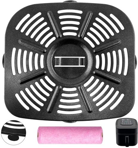 GWY Air Fryer Grill Pan for Nuwave Brio, Replacement 7 IN 1 7.25 QT Air Fryer Grill Plate Crisper Plate Rack Accessories Tray with Rubber Bumper for Nuwave Brio Air Fryer Oven