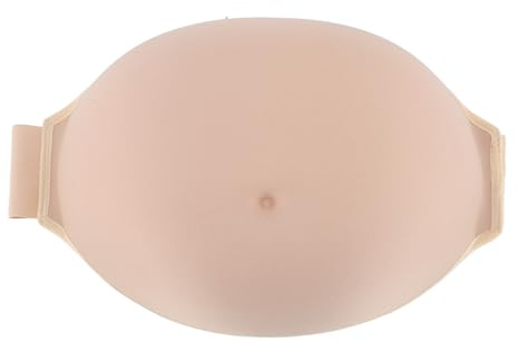 Fockety Vientre de Embarazada Falso, Relleno de Espuma Viscoelástica Ligero, Cinturón Ajustable Suave y Transpirable, Vientre de Embarazo Falso para Accesorios de Rendimiento, Cosplay de