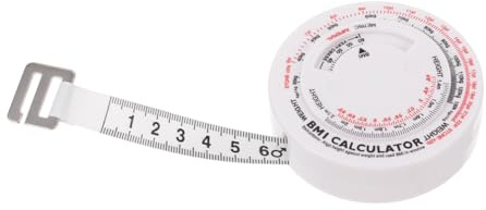 Veemoon Cinta Métrica Corporal Redonda De 1,5 m Para Medir Cintura y Grasa Corporal, Herramienta Portátil De Plástico Resistente Para Control De Salud y Evaluación Física