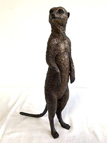 H. Packmor GmbH Bronzefigur lebensechtes Erdmännchen Braun