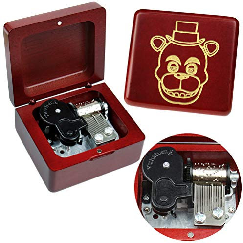 Sinzyo Music Box Vintage Wood Carved Mechanism Musical Boxs Gift For Birthday Valentine's Day Christmas Day(Toreador -Wine Red Box)