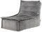 Icon Dolce Sitzsack-Liege für Erwachsene, Dunkelgrau, Flauschiger Samtstoff, Riesen Sitzsack Samt mit Füllung, Bean Bag Chair, Bequemer Sessel Wohnzimmer, Lounge, Schlafzimmer, Büro