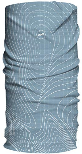 H.A.D. Coolmax EcoMade Mode-Schal Topo Blue One size