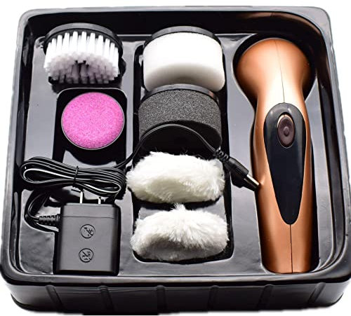 Cireuse à chaussures portable et rechargeable,Cireuse à chaussures électrique, kit de cirage de chaussures électrique, nettoyeur de poussière, lave-chaussures, pour chaussures en cuir pour golden