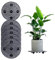 6 Stück Topfpflanzenständer,Kunststoff Blumentopf Untersetzer Pflanzenständer,30cm Topfpflanzen-Ständer,Rund Blumentopfgitter Pad Pflanzenebenentopf-Aufzug Gittermatte für Lnnen-Balkon Outdoor Garten