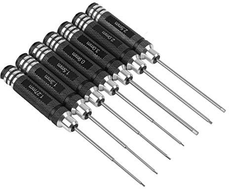 Sechskant Schraubendreher Satz 7-teilig,RC werkzeug set, für RC Autos, Boote, Renndrohnen, Roboter, 0.9mm 1.27mm 1.3mm 1.5mm 2.0mm 2.5mm 3.0mm