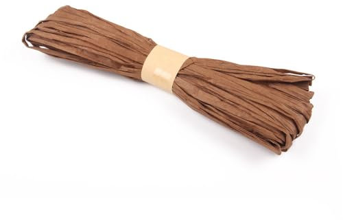 40 m Raffia, Natural Raffia, Raffia Ribbon, Natural Raffia, Natural Flora, Raffia Raffia for Crafts, Gift Box, Festival, Gift, Decoration, Packaging, Coffee