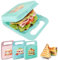 Mypicompany. 3 Boite Sandwich Réutilisables avec Poignée. Boite Gouter Enfant avec Dessins Amusants. Boite à Gouter Déjeuner Enfant Sans BPA.