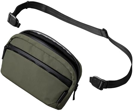 ALPAKA Flight Sling Bag 1L - Small Men's Crossbody Bag with Adjustable & Detachable Shoulder Strap - Tech Organizer (Grün)