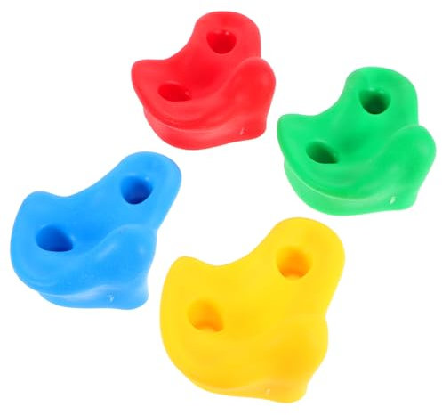 JOINPAYA 4pièces Lot de Supports Escalade pour Mur Pierres pour Jeu Garçon Fille Intérieur Et Extérieur De Grimper pour Aire De Jeux