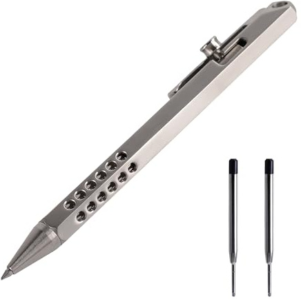SMOOTHERPRO Stylo Titanium 6 Pointes Creuses Hexagonal Leger Naturel