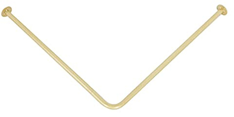 Bastone per tende in metallo a forma di U per negozio di abbigliamento, elegante barra per drappeggio oro, supporto per tende opaco per abiti da sposa e espositori di abbigliamento, dimensioni: 100 x