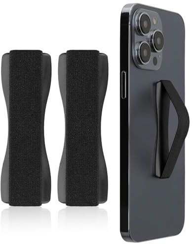 HUVZOR 2 Piezas soportes para dedos para smartphone, agarre autoadhesivo para teléfono móvil, soporte para dedos del teléfono, accesorios para teléfono para manejo con una sola