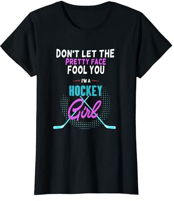 Funny Girl Ice Hockey Shirt, I'm A Hockey Girl Tee