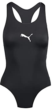 PUMA Women's Damen Badeanzug Racerback, Schwarz, XS, 907681