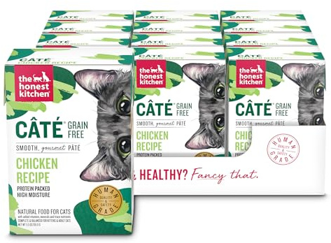 The Honest Kitchen Human Grade Câté™ Grain Free Chicken Pâté Wet Cat Food, 5.5 oz (Pack of 12)