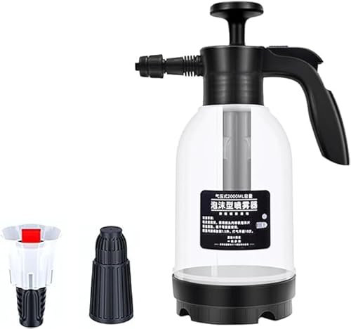 Tragbare Drucksprühflasche Auto Schaumsprüher 2L Schaum Waschpistole Sprüher Handheld Schaum Wasserpumpe Sprüher für Auto Reinigung Outdoor Indoor Garten Pflanzen Bewässerung Geschenk für Familie