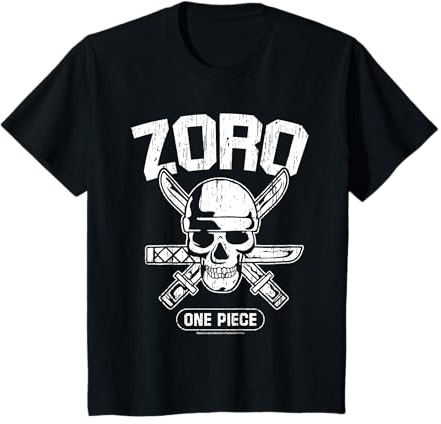 Niños Sombrero de paja de una pieza Pirate Hunter Roronoa Zoro Anime Niños Camiseta