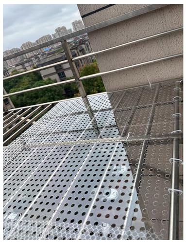 Genérico Láminas de PVC Perforadas, Malla de plástico, lámina de plástico Perforada, Placa Opaca for la decoración de Vallas de ventilación de garajes.(70x50cm)