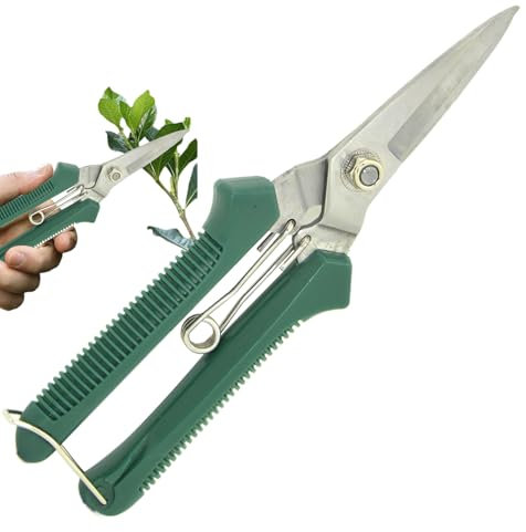 Tijeras de Jardín - Recortadoras de Plantas de Interior Resistentes,Podadoras de Jardín Ergonómicas Antioxido, Tijeras de Precisión para Bonsáis y Setos