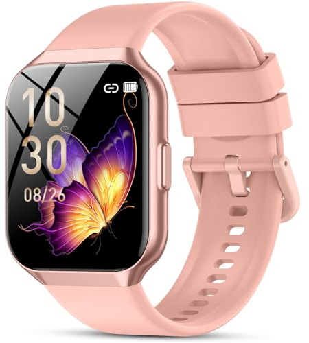 QCOQ® Smart Watch for Men Women Answer/Make Calls, 1.96 HD Fitness Watch with Heart Rate Sleep SpO2 Monitor, Step Counter Fitness Tracker, 110+ Sports Activity Trackers, Smartwatches for Android iOS