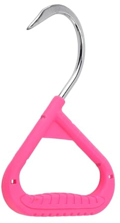 Pulp Hook Log Lifting Tool, Chrome Plated Steel Firewood Grab Hook with Comfortable Grip, Heavy Duty Timber Hook for Woodworking Gardening, Specially Treated Rust Proof