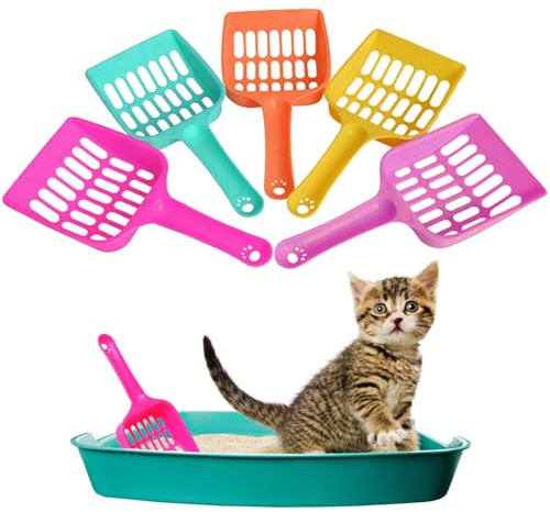 Kattströskop, kattströskopa – ergonomisk arbetsbesparande scoop, kattskräddsscooper, husdjurstillbehör för enkel sked hemma