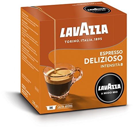 Lavazza Modo Mio Espresso Delizioso Coffee Capsule - 2 x 36 Capsules [72 Capsules]