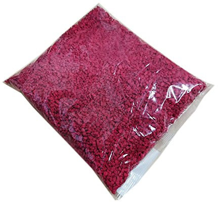 Ghisi Walter 1kg Sabbia Granulare Colorata Decorativa mm 3-6 (Rosso Amore)