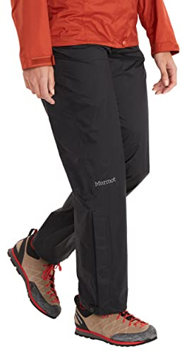 Marmot Damen Wm's PreCip Eco Pant, wasserdichte Regenhose, Winddichte Wanderhose, atmungsaktive Regenkleidung zum Wandern und Trekking, Black, S
