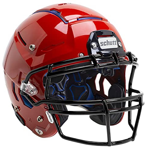Schutt F7 VTD Collegiate Varsity Football Helmet (Facemask NOT Included), Scarlet, Large