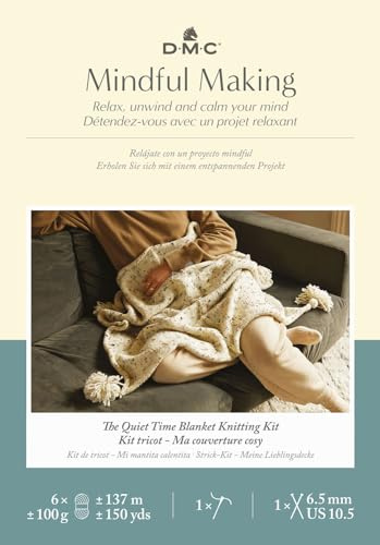 DMC Mindful Making Meditative Cushion Knitting Kit