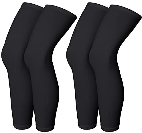 Skylety Compression Leg Sleeves Men Women, S, Black