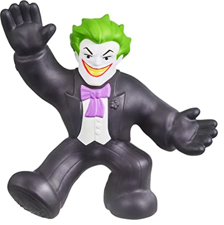 Heroes of Goo Jit Zu DC Hero Pack - Super Goopy Esmoquin Joker, Figura de acción Alta, Navidad/cumpleaños para niños de 4 a 8 años, Juego táctil Esponjoso, elástico, 4.5 Pulgadas