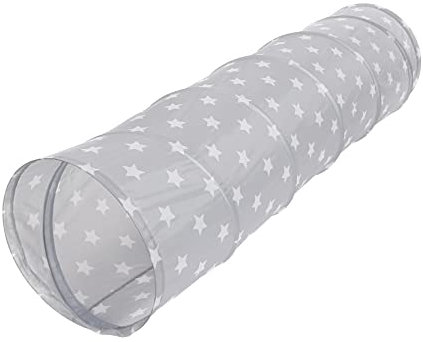 KNORRTOYS.COM 55141 Spieltunnel Grey White Stars, grau