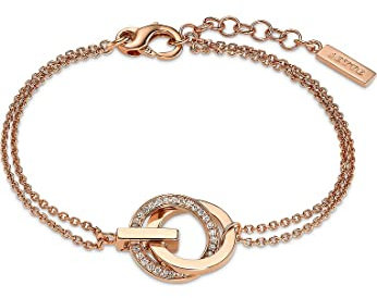 JETTE Damen-Armband 925er Silber 30 Zirkonia One Size, Roségold 32018222