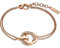 JETTE Damen-Armband 925er Silber 30 Zirkonia One Size, Roségold 32018222