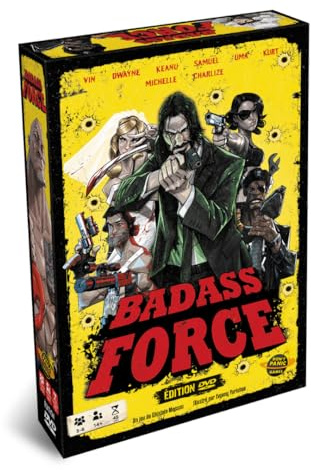 Don't Panic Games | Badass Force: DVD-version | Brädspel | Åldrar 14+ | 3–6 spelare | 45 minuter