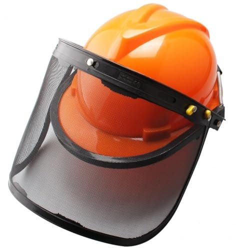Glixoft Casco De Seguridad para Desbrozadora, Casco Protector para Motosierra, Máscara De Protección De Seguridad, Casco De Seguridad Forestal, Accesorios para Cortacésped para Silvicultura