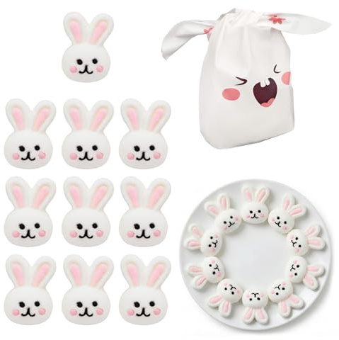 Ostern Marshmallow, Ostern Süßigkeiten, Marshmallow Hasen, Osterhase Süßigkeiten, Ostersüßigkeiten Vegan, Gefülltes Osternest, OsternN Geschenke Kinde
