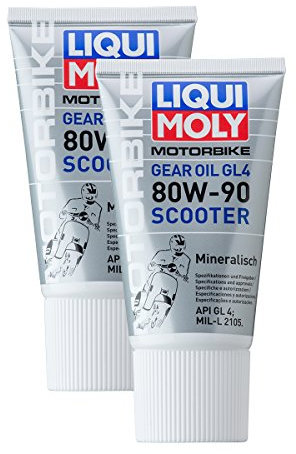 2x LIQUI MOLY 1680 Motorbike Gear Oil Scooter Roller Getriebeöl 80W-90 150ml
