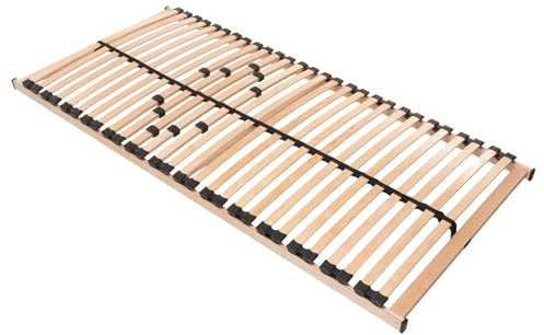 Betten-ABC Max 1 NV Lattenrost zur Selbstmontage, mit 28 Leisten und Mittelzonenverstellung, für alle Matratzen geeignet, 120 x 220 cm