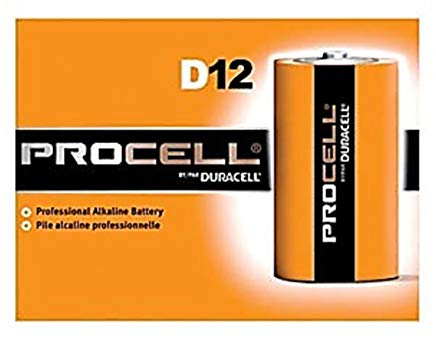 DURACELL PC1300 Duracell Alkaline Battery, D, 1.5V (Pack of 12)