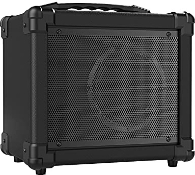 summina GA-10 10 W Amplificador para guitarra eléctrica Amp Altavoz BT admite modo Clean/Distortion AUX In Gain Bass Treble Volume Control