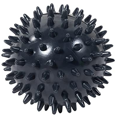 Jungerhouse Balles à Picots Massage de Balle de Fitness Yoga Balle de Gymnastique Soulager Stress Massage Corporel de la Main et des Pieds (Noir,Taille Unique)