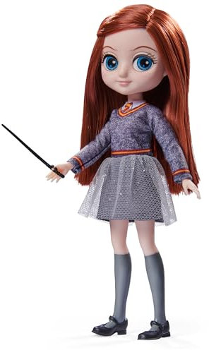 Wizarding World Harry Potter – Puppe 20 cm Ginny Weasley Puppe Figur Gelenkfigur Ginny Weasley – Zauberstab Uniform von Hogwarts – Figur Universum Harry Potter – Spielzeug für Kinder ab 5 Jahren