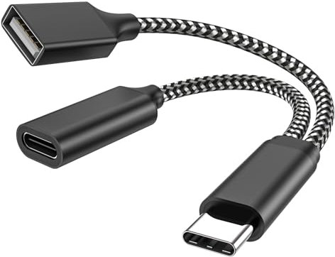 MOGOOD USB C OTG, adattatore telefonico Porta di ricarica USB C con adattatore PD da 18W compatibile per Samsung Galaxy S20+ Switch Google Chromecast con Google TV 2020 Pi KVM stampante 3D