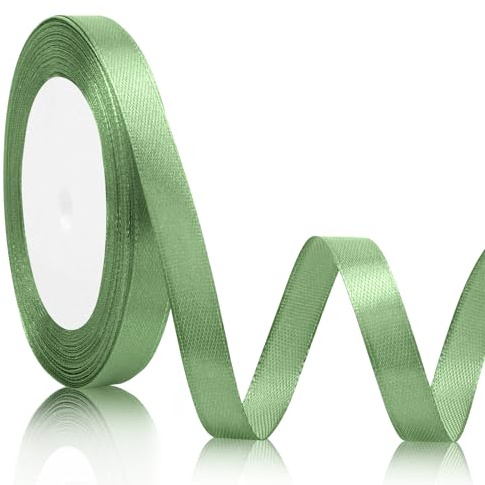 Nastro Verde Salvia Nastro Raso 10mm*22m Nastro Per Pacchi Regalo Nastrini Per Bomboniere Nastri Decorativi Tessuto Nastro Laurea Regalo Nastri Per Pacchi Nastrini Natalizi Nastro Pasqua